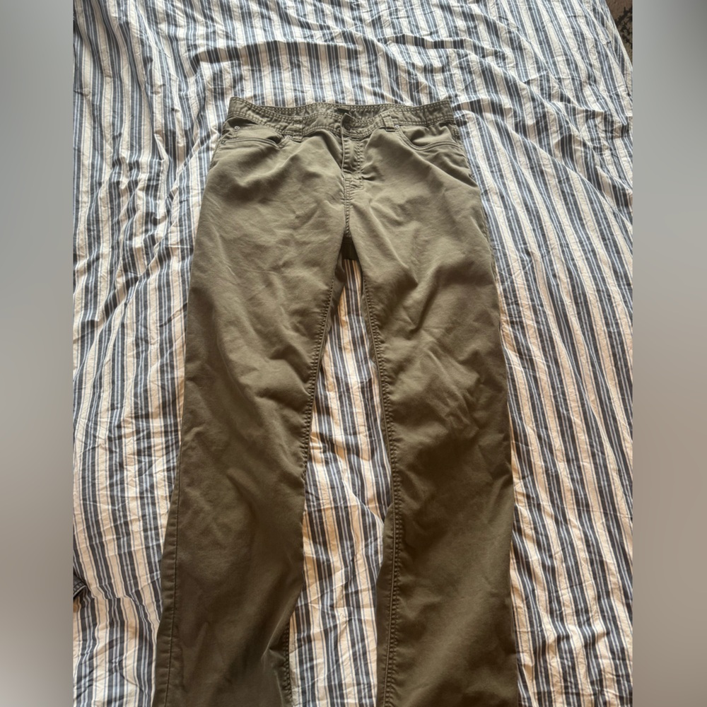 38Wx32L Prana Men's Olive Stretch Chinos